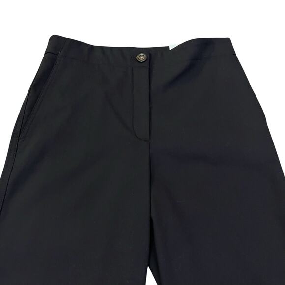 Ann Taylor The Wide Leg Crop Pant Size 8 Black Business Casual Classic Preppy - Picture 2 of 11
